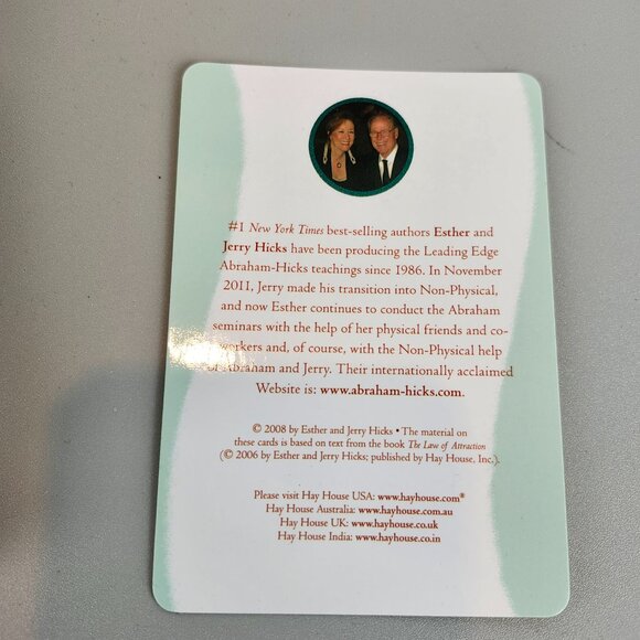 “The Law of Attraction Cards” 60 Card Deck Esther and Jerry Hicks - Picture 8 of 8